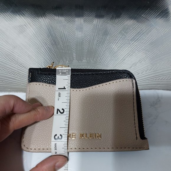 Anne Klein Thin Wallet Coin Purse Super Thin Convenient Keychain Ring - Picture 6 of 9